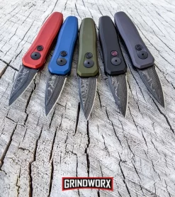 Kershaw Launch 4 Red Automatic Knife CA Legal - Damascus Plain -Knives Sale Online Shop Kershaw Launch 4 CA Legal Automatic Knife OD Green Damascus 7500OLDAM BHQ 91063 kp stump web large
