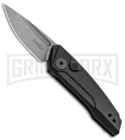 Kershaw Launch 9 Black Automatic Knife CA Legal - Stonewash Plain