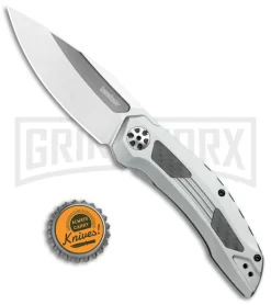 Kershaw Norad Frame Lock Knife Stainless Steel Satin Drop Point -Knives Sale Online Shop Kershaw Norad FL SS Satin 5510 BHQ 106052 jr bottlecap large
