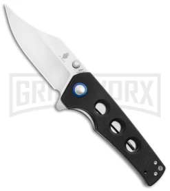 Kizer Vanguard Junges Liner Lock Knife Black G-10 - Satin Plain