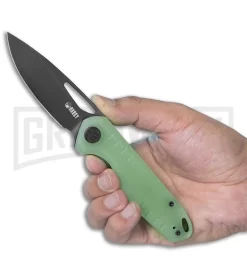 Kubey Doris Jade G-10 Liner Lock Knife - Black Plain -Knives Sale Online Shop Kubey Doris LL Jade Black BHQ 166816 jr sheath large