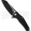 Kubey Flash Black G-10 Folding Knife - Black Plain