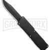 Lightning Black D/A OTF Automatic Knife - Clip Point Black
