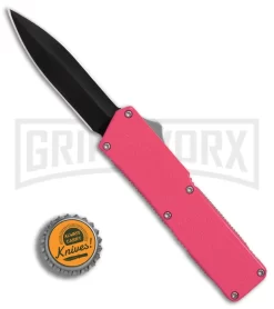 Lightning Pink D/A OTF Automatic Knife - Black Dagger -Knives Sale Online Shop Lightning Pink DA Black Dagger BP 27478 er bottlecap large