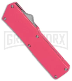 Lightning Pink D/A OTF Automatic Knife - Black Dagger -Knives Sale Online Shop Lightning Pink DA Black Dagger BP 27478 er spine large