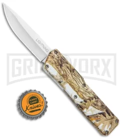 Lightning Tree Camo D/A OTF Automatic Knife - Satin Plain -Knives Sale Online Shop Lightning Tree DA DP OTF Auto Satin GX 33354 jr bottlecap large