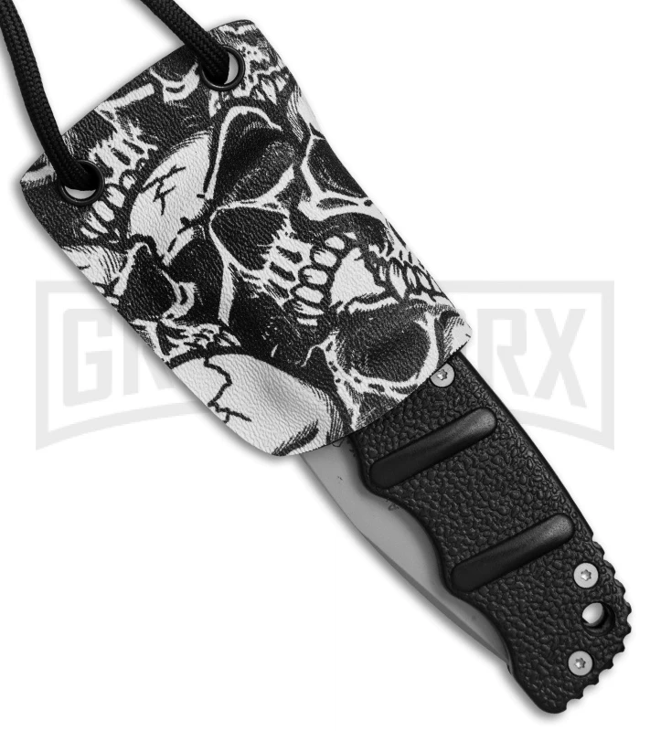 Linos Kydex Skull Sheath W/ Black Neck Cord For Boker Kalashnikov KALS 1 Linos Kydex Skull Sheath W/ Black Neck Cord For Boker Kalashnikov KALS
