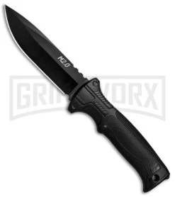 M&P M2.0 1085888 Gripswap Black Fixed Blade Knife Black - Black Plain