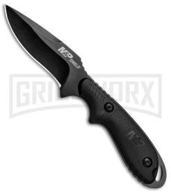 M&P Shield 1084320 Black Fixed Blade Knife Black - Black Plain