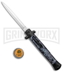 Mago 11" Black Smoke Abyss Italian Stiletto OTF Automatic Knife - Dagger -Knives Sale Online Shop Mago 11in Black Smoke Abyss Italian Stiletto OTF Auto Dagger GX 36381 jr bottlecap large