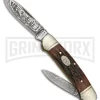 Marble's Canoe Brown Stag Antler Pocket Knife