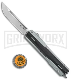 No Limit Night Stalker Blue OTF Automatic Knife - Satin Plain S90V -Knives Sale Online Shop No Limit Night Stalker Blue OTF Auto Satin Plain DP GX 37600 jr bottlecap large