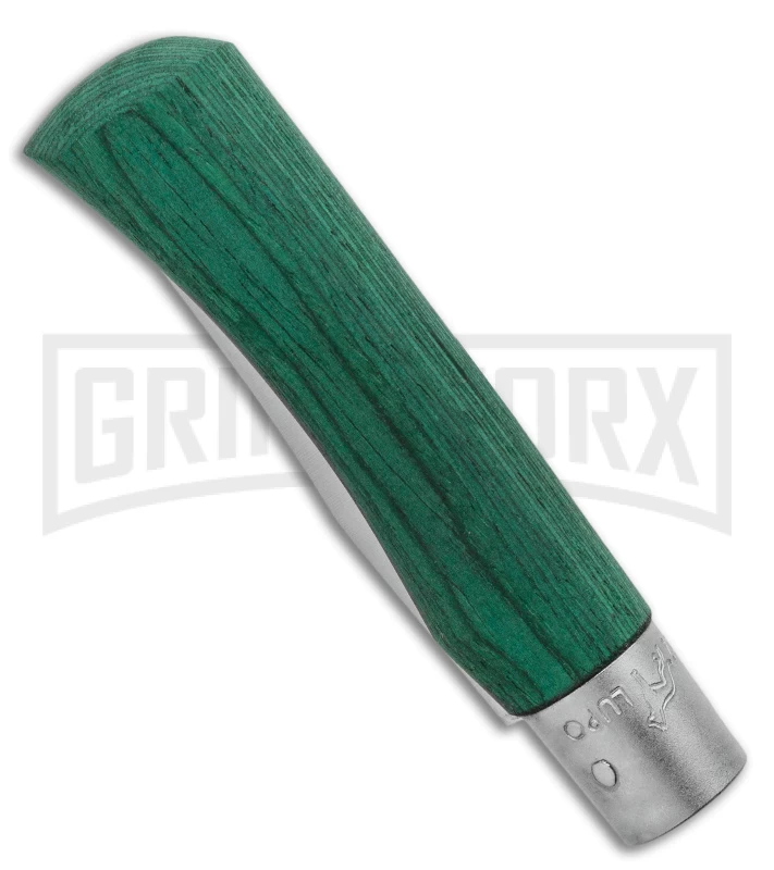 Antonini Old Bear Classical Large Green Wood Folding Knife - Satin Plain 2 Antonini Old Bear Classical Large Green Wood Folding Knife - Satin Plain - Image 2