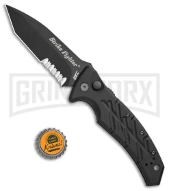 Ontario XM Strike Fighter 2-S Black Aluminum Automatic Knife - Black Serr 7 Ontario XM Strike Fighter 2-S Black Aluminum Automatic Knife - Black Serr -Knives Sale Online Shop Ontario XM Strike Fighter Auto Black Serr BHQ 71034 jr bottlecap large