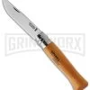 Opinel Knives No. 9 Beech Wood Folding Knife - Carbon Steel Plain