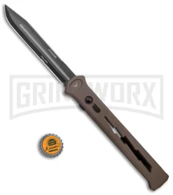 Paragon Estiletto Dark Earth Bolt Automatic OTF Knife - Black Clip Point -Knives Sale Online Shop Paragon Estiletto CP OTF Auto Dark Earth Lightning Bolt Black EST CP LB FDE B DE BHQ 134551 jr bottlecap large