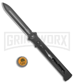 Paragon Estiletto Black Bolt Automatic OTF Knife - Black Dagger -Knives Sale Online Shop Paragon Estiletto Dagger OTF Auto OD Green Lightning Bolt Black PARA EST SP LB B CB BHQ 101547 jr bottlecap large