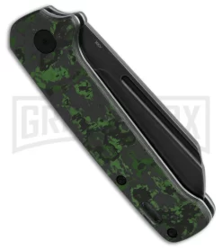 QSP Penguin Black/Green Fat Carbon Slip Joint Knife - Black Stonewash Plain 5 QSP Penguin Black/Green Fat Carbon Slip Joint Knife - Black Stonewash Plain -Knives Sale Online Shop QSP Penguin Slip Joint Knife BHQ 188499 td side large