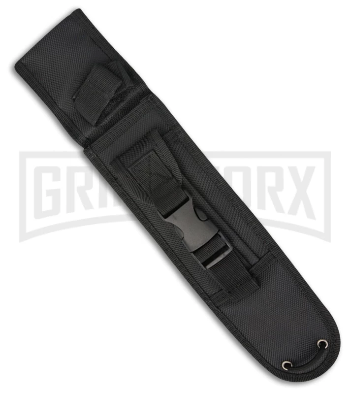 Renegade Tactical Steel G4 Survivor Black Rubber Fixed Blade Knife - Black Plain 2 Renegade Tactical Steel G4 Survivor Black Rubber Fixed Blade Knife - Black Plain - Image 2