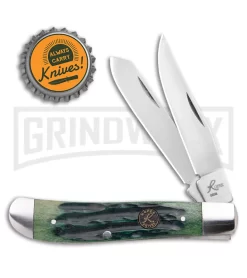 Roper Knives Trapper Green Jigged Bone Pocket Knife -Knives Sale Online Shop Roper Knives Trapper Green Jigged Bone GX 29923 jr bottlecap large