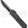 Rumble Black D/A OTF Automatic Knife - Two-Tone Serrated