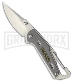 Sanrenmu Dominion Gray Manual Folding Knife - Satin Plain