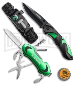Schrade SCP17-33CP Three Piece Outdoor Combo Pack -Knives Sale Online Shop Schrade 3 Piece Outdoor Combo Pack Set of 3 SCP17 33CP BHQ 75988 jr bottlecap large