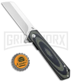 Schrade Lateral Green/Black G-10 Frame Lock Knife - Satin Plain -Knives Sale Online Shop Schrade Lateral FL Green Black G 10 Satin BHQ 140062 jr bottlecap large