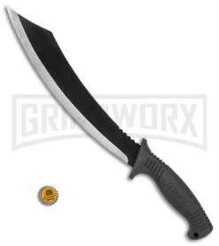 Schrade SCMACH1CP Black Mach1 Machete Fixed Blade - Black Plain -Knives Sale Online Shop Schrade Mach1 Machete black SCMACH1CP BHQ 62065 er size large
