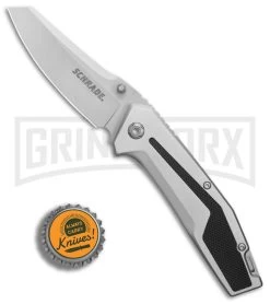 Schrade SCH705 Aluminum/Rubber Folding Knife - Bead Blast -Knives Sale Online Shop Schrade SCH705 Aluminum Rubber BB BHQ 81957 er bottlecap large