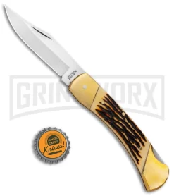 Schrade Uncle Henry Papa Bear Brown Staglon Pocket Knife -Knives Sale Online Shop Schrade Uncle Henry Papa Bear Traditional Brown Staglon SCHLB8 BHQ 62058 jr bottlecap large