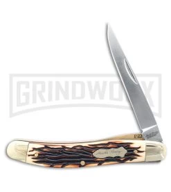 Uncle Henry Cat Paw Staglon Folding Knife - Satin Plain