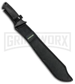 Schrade SCMACH2CP Clip Point Machete Sawback - Black Plain 4 Schrade SCMACH2CP Clip Point Machete Sawback - Black Plain -Knives Sale Online Shop Schrade clip point machete sawback black SCMACH2CP BHQ 62067 er side large