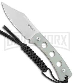 SENCUT Waxahachie Natural G-10 Fixed Blade Knife - Satin Plain