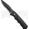 Super Knife Dingo Black Wood Automatic Knife - Black Serr