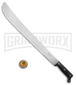 Tramontina Machete Black Fixed Blade Knife - Satin Plain 5 Tramontina Machete Black Fixed Blade Knife - Satin Plain -Knives Sale Online Shop Tramontina 13in Sugar Cane Machete Black Satin BHQ 115219 jr bottlecap large