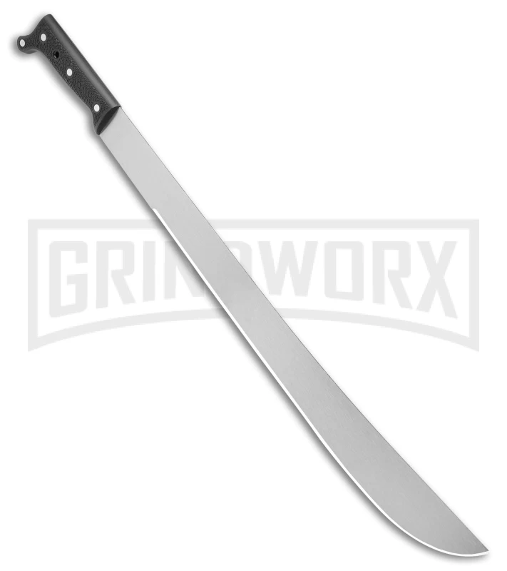 Tramontina Machete Black Fixed Blade Knife - Satin Plain 2 Tramontina Machete Black Fixed Blade Knife - Satin Plain - Image 2