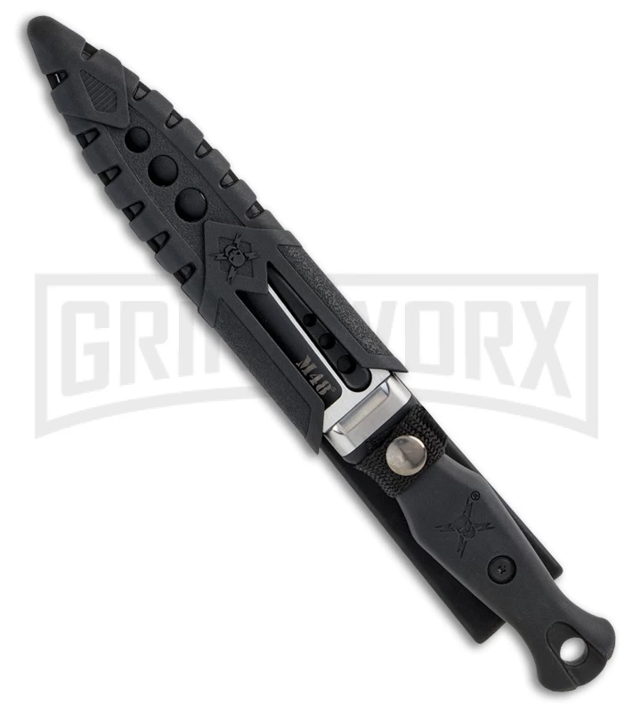 United Cutlery M48 Highland Sgian Black TPR Fixed Blade - Two-Toned Plain 2 United Cutlery M48 Highland Sgian Black TPR Fixed Blade - Two-Toned Plain - Image 2