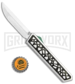 Vespa Knives Dark Star OTF Silver W/Black Titanium Inlays - Satin Plain M390 -Knives Sale Online Shop Vespa Knives Dark Star OTF Silver Black Ti Inlays M390 GX 36170 jr bottlecap large