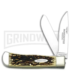 Winchester Trapper Brown Imitation Stag Pocket Knife