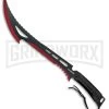 Z-Hunter Annihilator Black/Red Machete - Two-Tone Serr