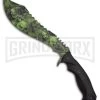 Z-Hunter Devastation Black Machete Fixed Blade Knife - Green Plain