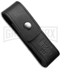 Lepre 9" Dark Horn Sicilian Picklock Automatic Knife - Satin Plain -Knives Sale Online Shop aga 9in lepre brazilian horn sheath cm large