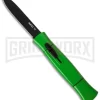 AKC 077 Concord Lime Green OTF Automatic Knife - Black Plain