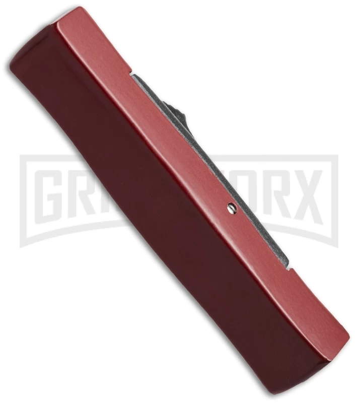 AKC Minion Concord Red/Black OTF Automatic Knife - Dagger Satin Plain 2 AKC Minion Concord Red/Black OTF Automatic Knife - Dagger Satin Plain - Image 2