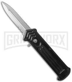 Knives Sale Online Shop 21 Black Arrow OTF Joker Automatic Knife Cupid Clone - Satin Serr