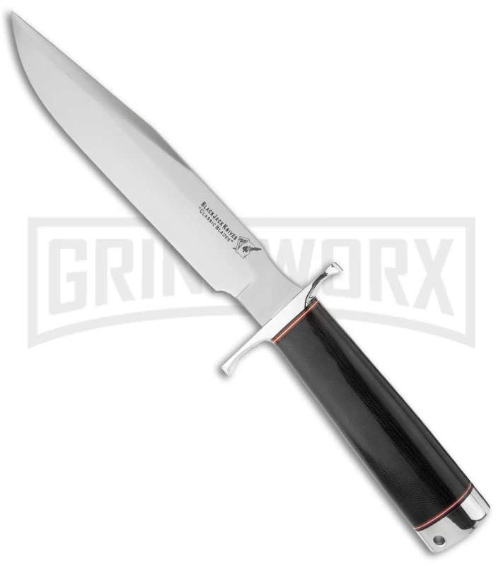 BlackJack Classic Model 7 Fixed Blade Knife - Satin Plain 1 BlackJack Classic Model 7 Fixed Blade Knife - Satin Plain