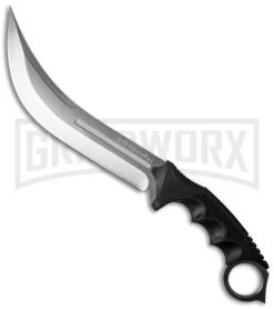 United Cutlery Honshu Aizu Ring Fighter Fixed Blade Knife - Satin Plain