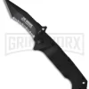 Boker Plus Jim Wagner Reality-Based Tanto Folding Knife - Black Serr
