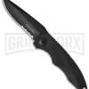 Boker Gemini Tactical Folding Knife - Black Serr